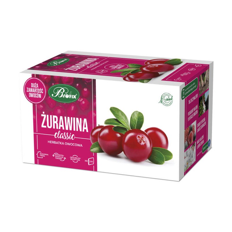 HERBATA ŻURAWINA BIFIX CLASSIC 20 TOREBEK