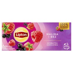 HERBATA OWOCOWA MALINA I BEZ LIPTON 20 TOREBEK