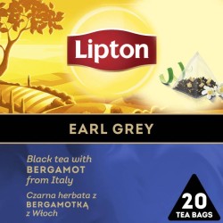 HERBATA CZARNA EARL GRAY PIRAMIDKI LIPTON 20 TOREBEK