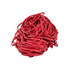 GUMKA RECEPTURKA 1.3x4mm śr. 100 mm 1000g CZERWONA