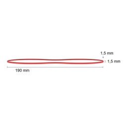 GUMKA RECEPTURKA 1.5x1.5mm śr. 120 mm 250g MIX KOLORÓW
