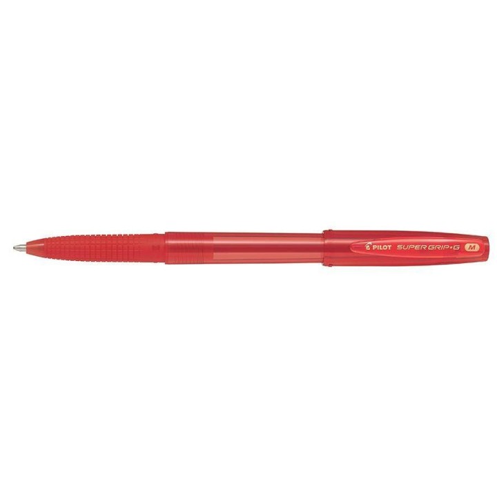 DŁUGOPIS KULKOWY ZE SKUWKĄ PILOT SUPER GRIP G BPS-GG-F-R CZERWONY 0.7
