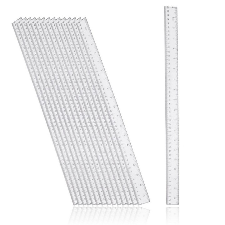 LINIJKA PLASTIKOWA D.RECT 50cm 15szt
