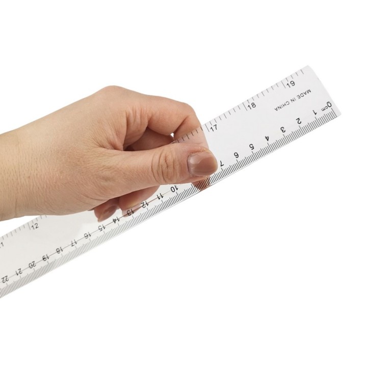 LINIJKA PLASTIKOWA D.RECT 50cm 15szt