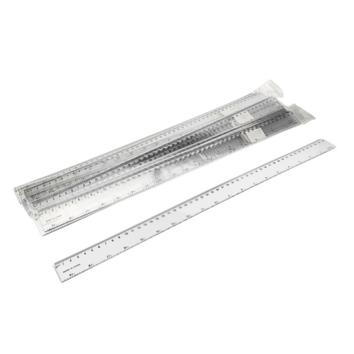 LINIJKA PLASTIKOWA D.RECT 50cm 15szt