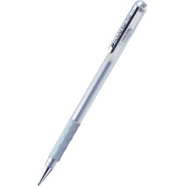 DŁUGOPIS ŻELOWY PENTEL HYBRID GEL GRIP K118-Z SREBRNY 0.8