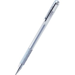 DŁUGOPIS ŻELOWY PENTEL HYBRID GEL GRIP K118-Z SREBRNY 0.8