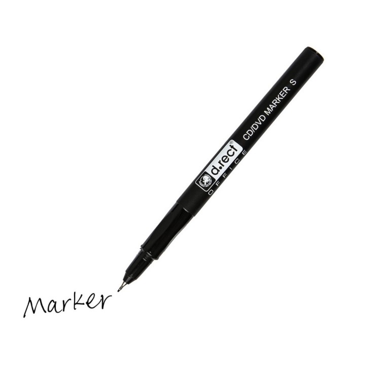 MARKER D.RECT CD 0.4-0.5 S CZARNY 12szt