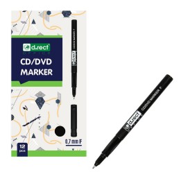 MARKER D.RECT CD 0.7 F CZARNY 12szt