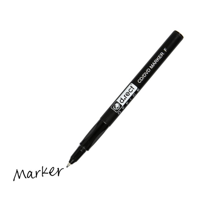 MARKER D.RECT CD 0.7 F CZARNY 12szt