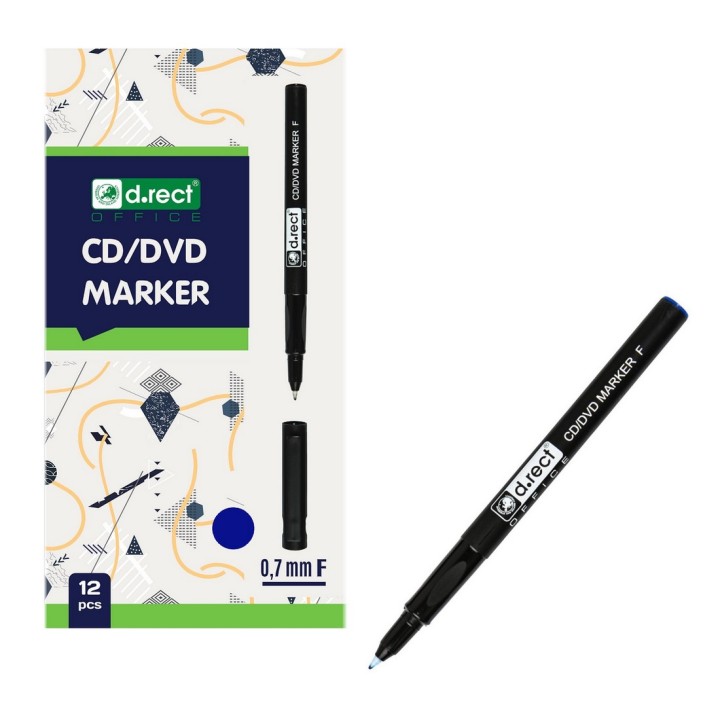 MARKER D.RECT CD 0.7 F NIEBIESKI 12szt