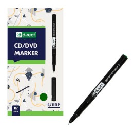 MARKER D.RECT CD 0.7 F ZIELONY 12szt