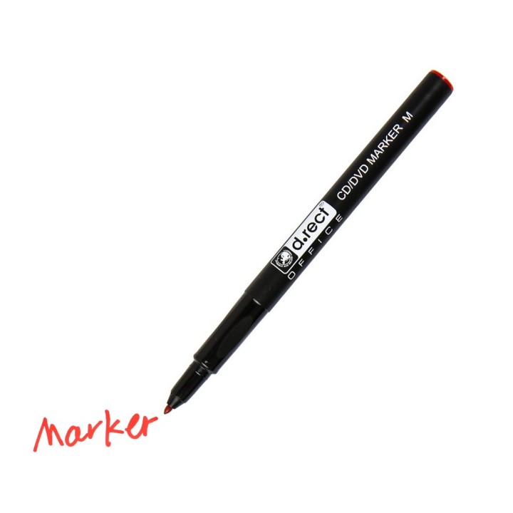 MARKER D.RECT CD 1.0 M CZERWONY 12szt