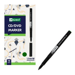 MARKER D.RECT CD 1.0 M ZIELONY 12szt