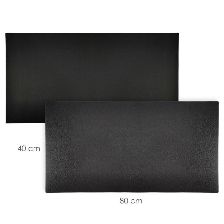 MATA SKÓRZANA SMART 800x400mm DWUSTRONNA CZARNA