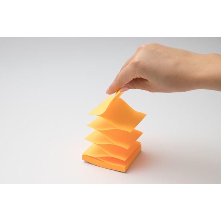 NOTES SAMOPRZYLEPNY D.RECT ZIG-ZAG 76x76mm POMARAŃCZOWY