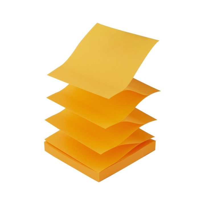 NOTES SAMOPRZYLEPNY D.RECT ZIG-ZAG 76x76mm POMARAŃCZOWY