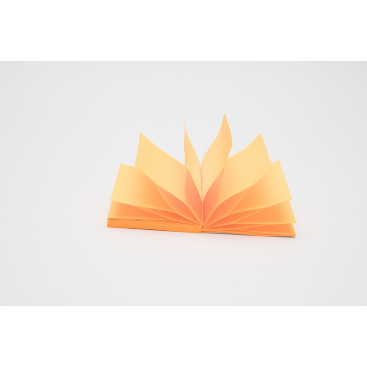 NOTES SAMOPRZYLEPNY D.RECT ZIG-ZAG 76x76mm POMARAŃCZOWY