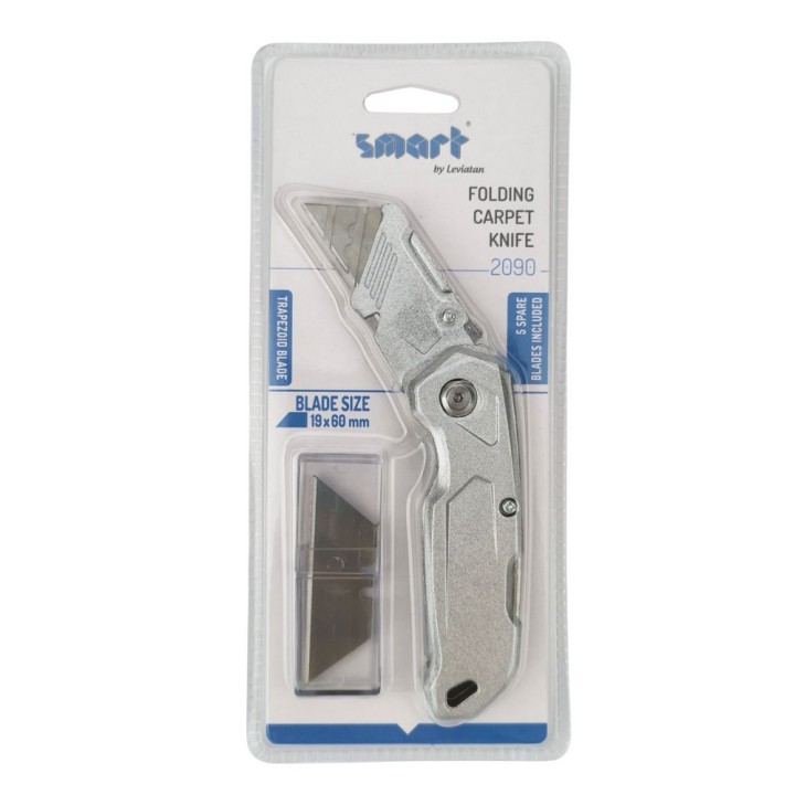 NÓŻ DO WYKŁADZIN SMART SKŁADANY 2090 155mm TRAPEZOWY ALUMINIUM