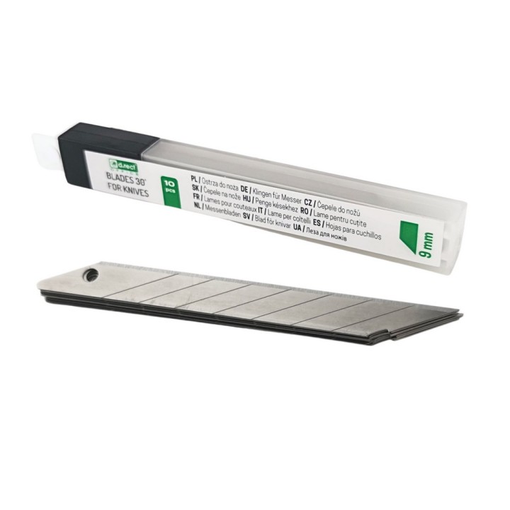 OSTRZA D.RECT MAŁE 9mm precyzyjne 30° 10szt