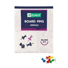 PINEZKI TABLICOWE D.RECT a'100 W KARTONIKU 10szt