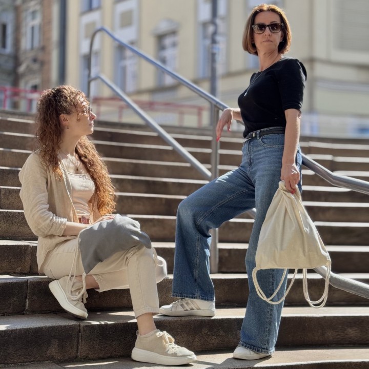 PLECAK BAWEŁNIANY IH 250g 360x440 NATURALNY