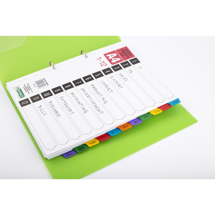 PRZEKŁADKI D.RECT LAMINOWANE 1-12 PL12