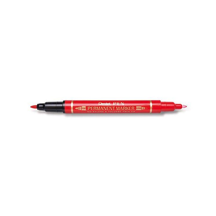 FOLIOPIS DWUSTRONNY PENTEL N75W-B CZERWONY 0.3/0.6