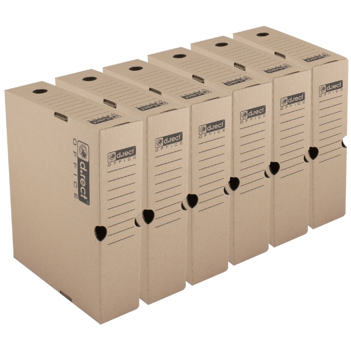 PUDŁO ARCHIWIZACYJNE ZESTAW ZIP D.RECT 1180 MAXI SEGR./80 mm 6PACK