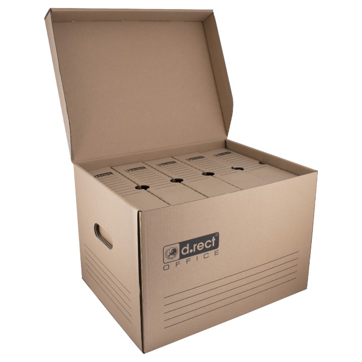 PUDŁO ARCHIWIZACYJNE ZESTAW ZIP D.RECT 1180 MAXI SEGR./80 mm 6PACK