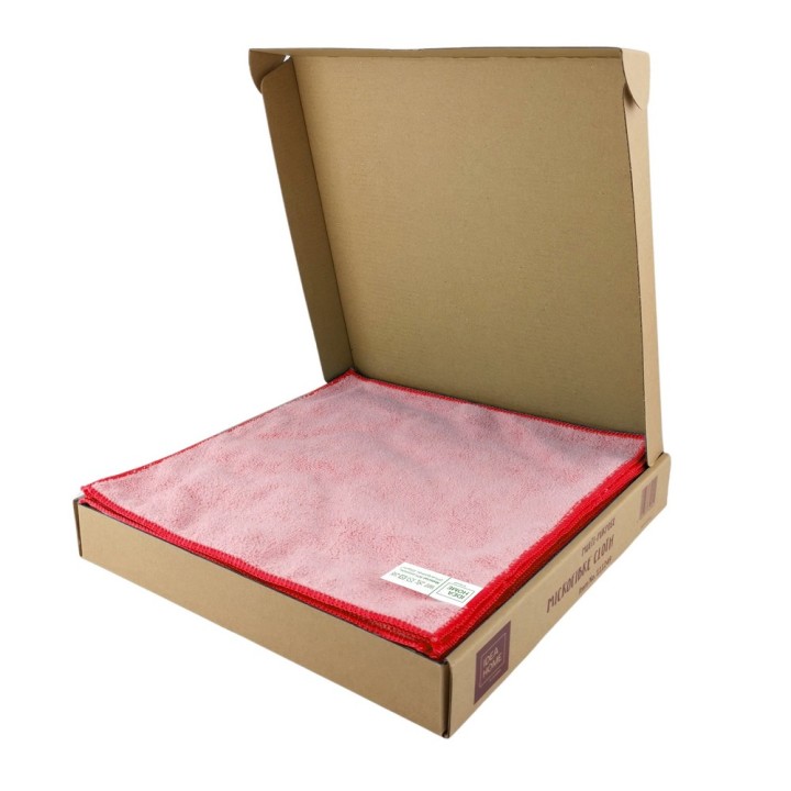 ŚCIERECZKI Z MIKROFIBRY IH 30x30cm 24szt CZERWONA PIZZA BOX