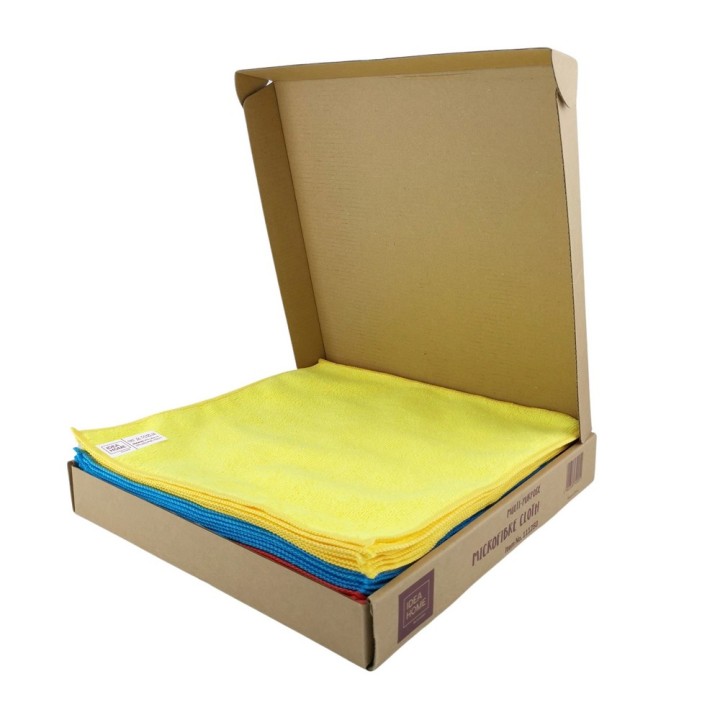 ŚCIERECZKI Z MIKROFIBRY IH 30x30cm 24szt MIX KOLOR PIZZA BOX