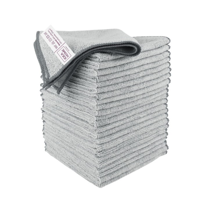ŚCIERECZKI Z MIKROFIBRY IH 30x30cm 24szt SZARA PIZZA BOX