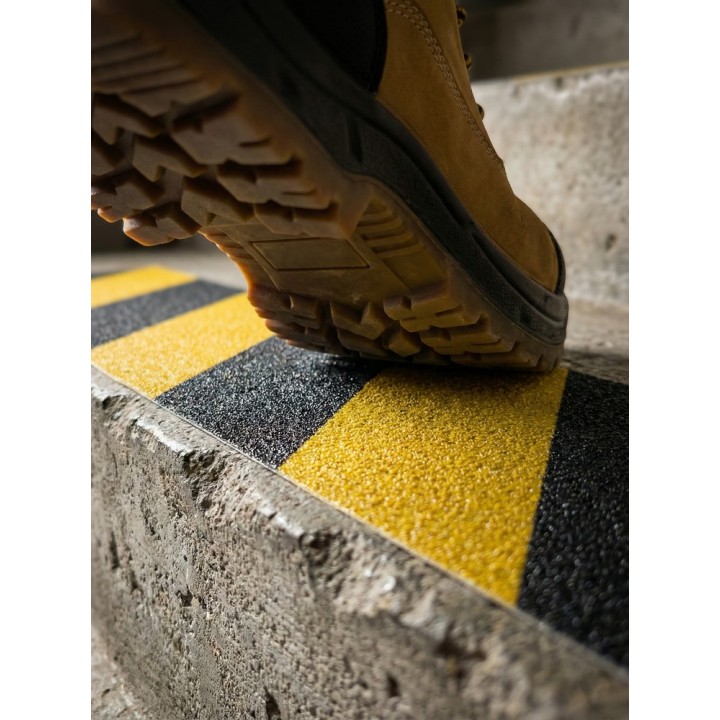 TAŚMA ANTYPOŚLIZGOWA IH 50mm x 10m ANTYPOŚLIZGOWA CZARNO/ŻÓŁTA