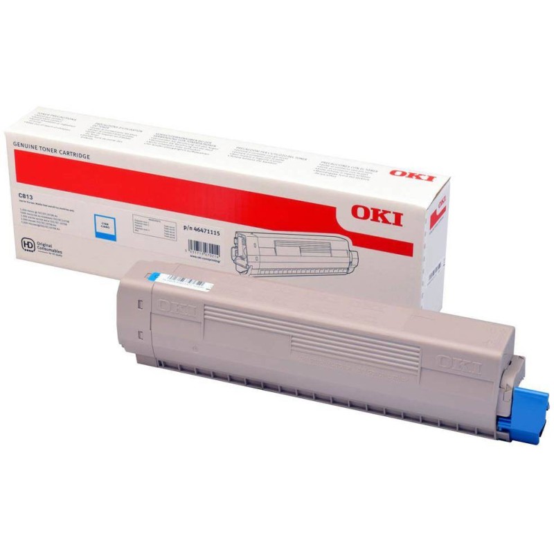 Toner oryginalny OKI C813-TC 46471115 Cyan 5000 stron