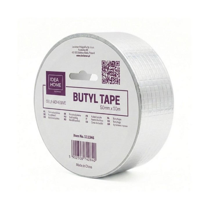 TAŚMA BUTYLOWA IH 50mm x 10m SAMOPRZYLEPNA