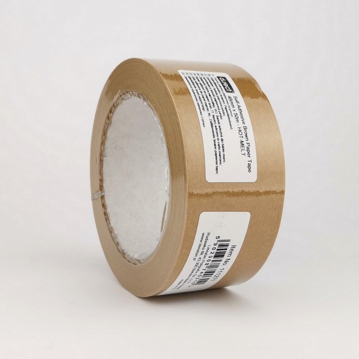 TAŚMA D.RECT PAKOWA PAPIEROWA BRĄZOWA HOT-MELT 48mm x 50m