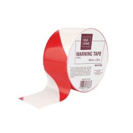 TAŚMA OSTRZEGAWCZA IH 48mm x 50m NIEKLEJĄCA BIAŁO/CZERWONA