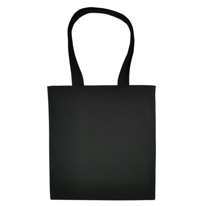 TORBA BAWEŁNIANA 220g 380x420 Z USZAMI BEZ NADRUKU 5szt CZARNY