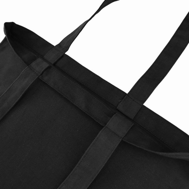 TORBA BAWEŁNIANA 220g 380x420 Z USZAMI BEZ NADRUKU 5szt CZARNY