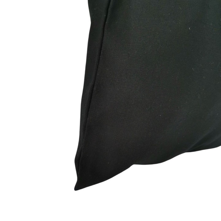 TORBA BAWEŁNIANA 220g 380x420 Z USZAMI BEZ NADRUKU 5szt CZARNY