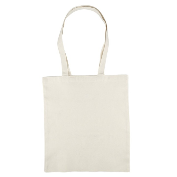 TORBA BAWEŁNIANA 220g 380x420 Z USZAMI BEZ NADRUKU 5szt NATURALNY