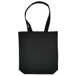 TORBA BAWEŁNIANA 220g 380x420x100 POSZERZANA Z USZAMI BEZ NADRUKU 5szt CZARNY