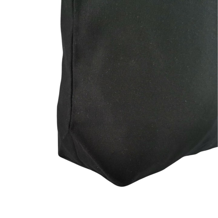 TORBA BAWEŁNIANA 220g 380x420x100 POSZERZANA Z USZAMI BEZ NADRUKU 5szt CZARNY