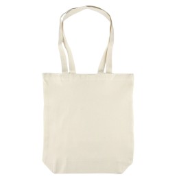 TORBA BAWEŁNIANA 220g 380x420x100 POSZERZANA Z USZAMI BEZ NADRUKU 5szt NATURALNY