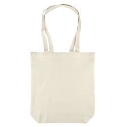 TORBA BAWEŁNIANA 220g 380x420x100 POSZERZANA Z USZAMI BEZ NADRUKU 5szt NATURALNY