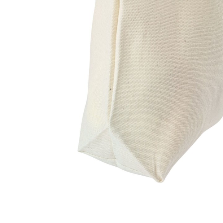 TORBA BAWEŁNIANA 220g 380x420x100 POSZERZANA Z USZAMI BEZ NADRUKU 5szt NATURALNY