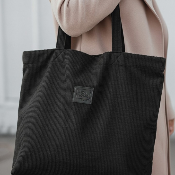 TORBA IH MANHATTAN SZTRUKSOWA CZARNA