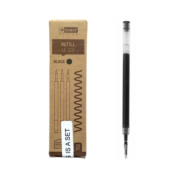 WKŁAD LE 028 ŻEL CZARNY (806) 20szt