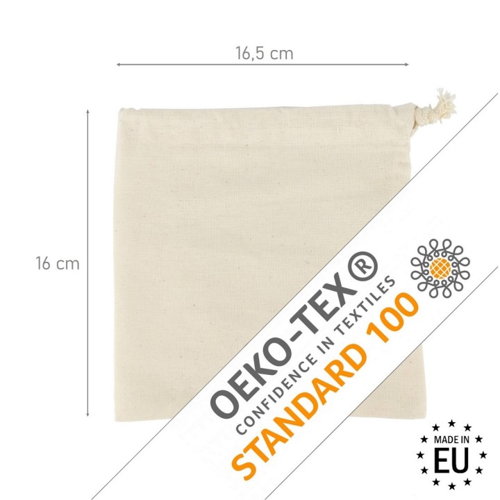 WOREK BAWEŁNIANY 16x16.5cm 140g/m2 10szt